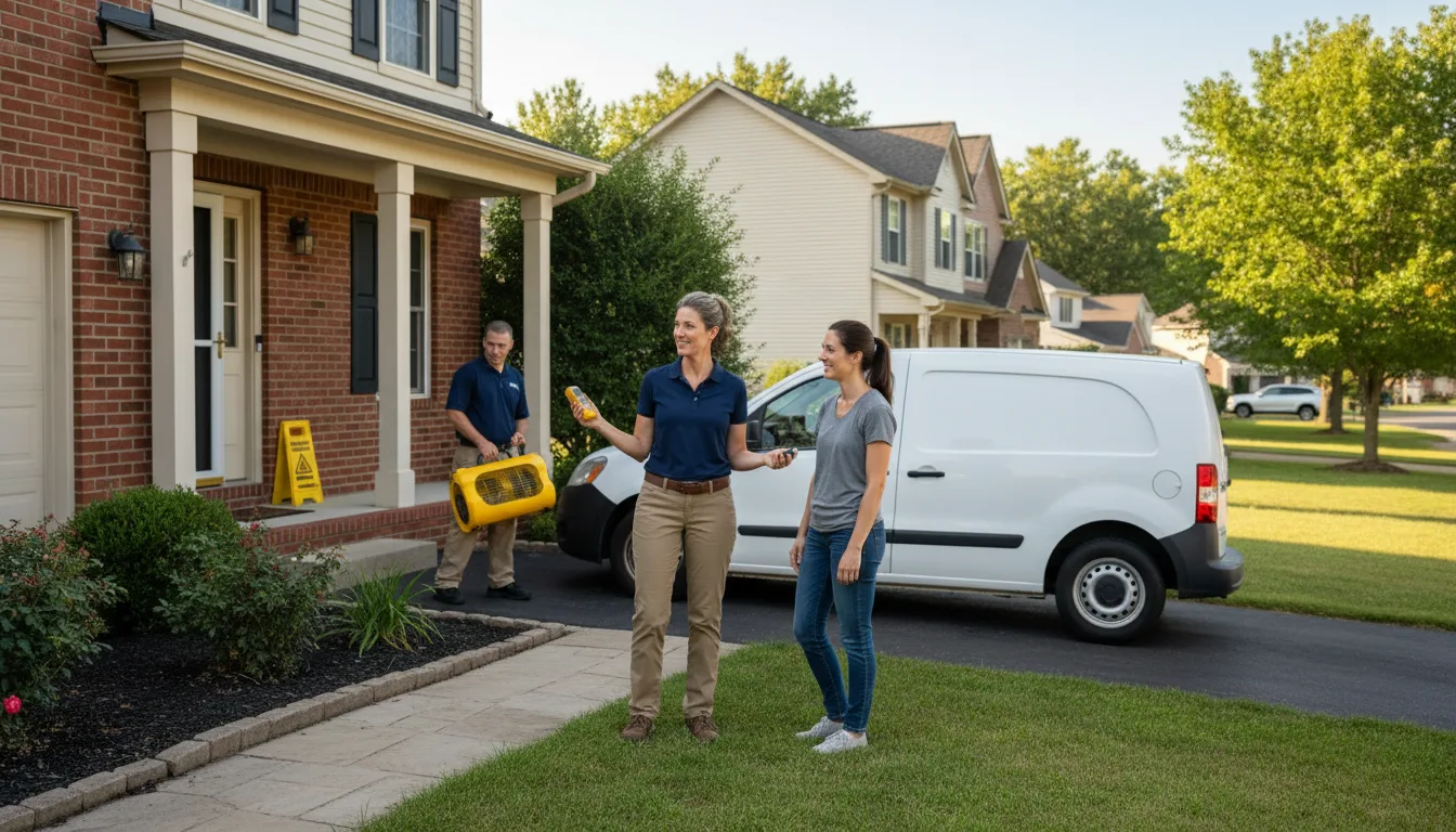 Water restoration image for Water Damage & Restoration Services in Ballwin, MO